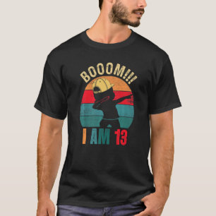 Boom I Am 13 Years Old Dabbing Boys Kids 13th Birt T-Shirt