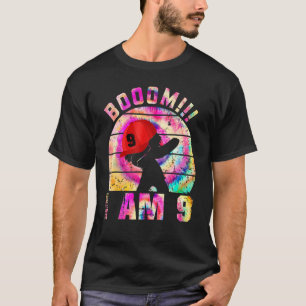 Boom I Am 9 Boy 9 Years Being Awesome 9th Birthd T-Shirt
