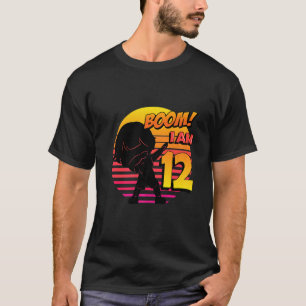 Boom I'm 12 Birthday Boy 12th Birthday Party T-Shirt