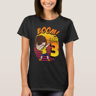 Boom I'm 3 Birthday Boy 3rd Birthday Party 1 T-Shirt