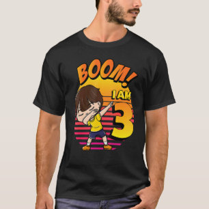 Boom I'm 3 Birthday Boy 3rd Birthday Party 1 T-Shirt