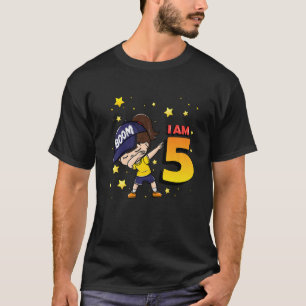 Boom I'm 5 Girl Birthday 5th Birthday Party  1 T-Shirt