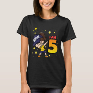 Boom I'm 5 Girl Birthday 5th Birthday Party 1 T-Shirt