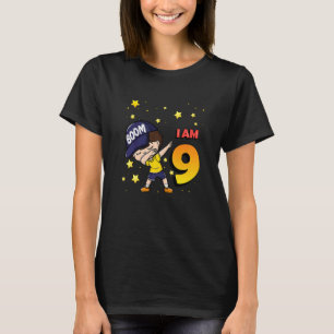 Boom I'm 9 Birthday Boy 9th Birthday Party  1 T-Shirt