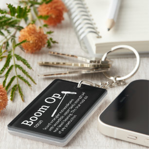 Boom Op Definition - Funny Boom Operator Keychain