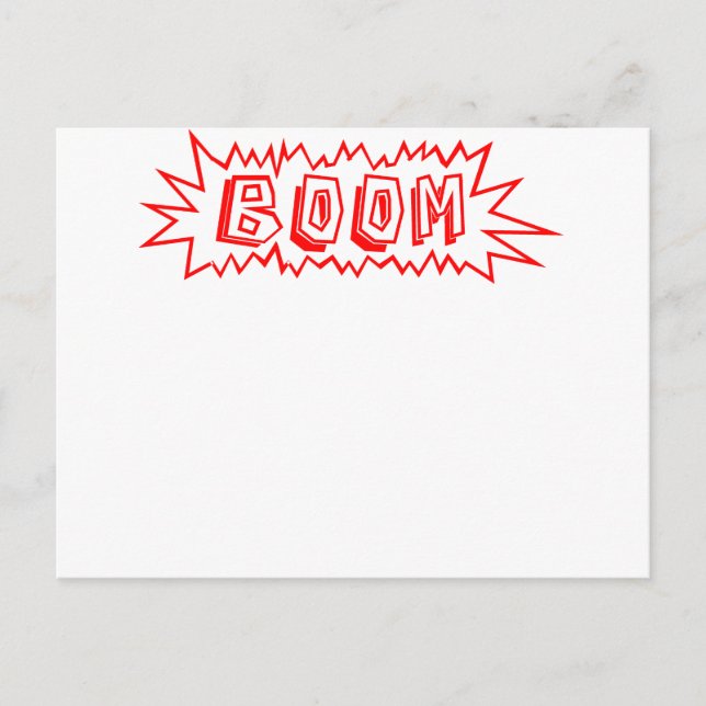 Boom! Postcard (Front)