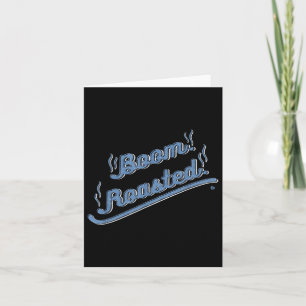 Boom Roasted Funny Graphic Bbq Turkey Thanksgiving Card