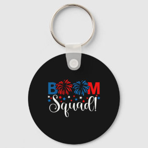 Boom Squad 4th of July Shirt Fireworks Keychain