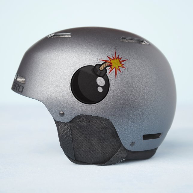 Boom ! Sticker pour bombe à dessin (Côté casque)
