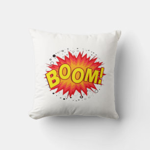 Boom! Throw Pillow