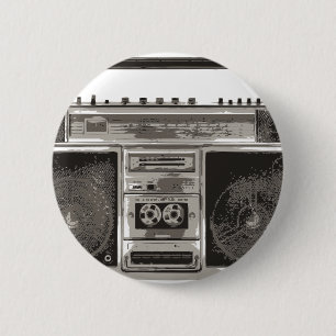 Boombox 2 Inch Round Button