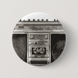 Boombox 2 Inch Round Button