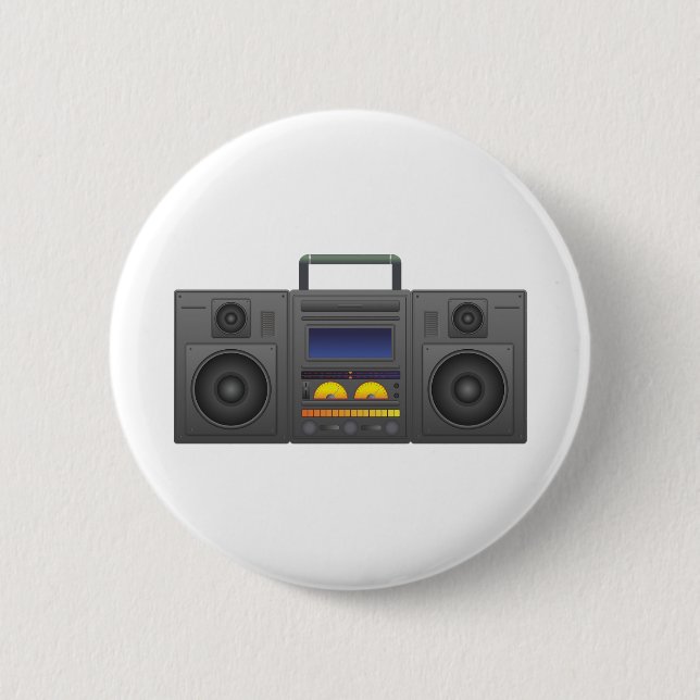 Boombox 2 Inch Round Button (Front)