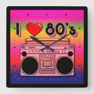 Boombox 80's Retro 80's Wall Clock 2