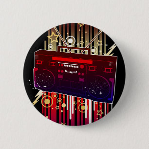 Boombox Blast 2 Inch Round Button
