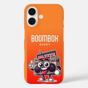Boombox Buddy iPhone 16 Case