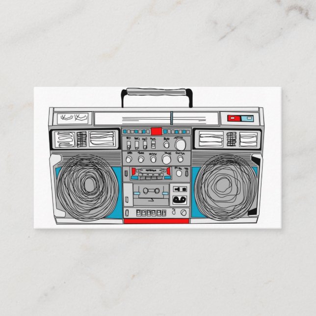 Boombox business card (Front)