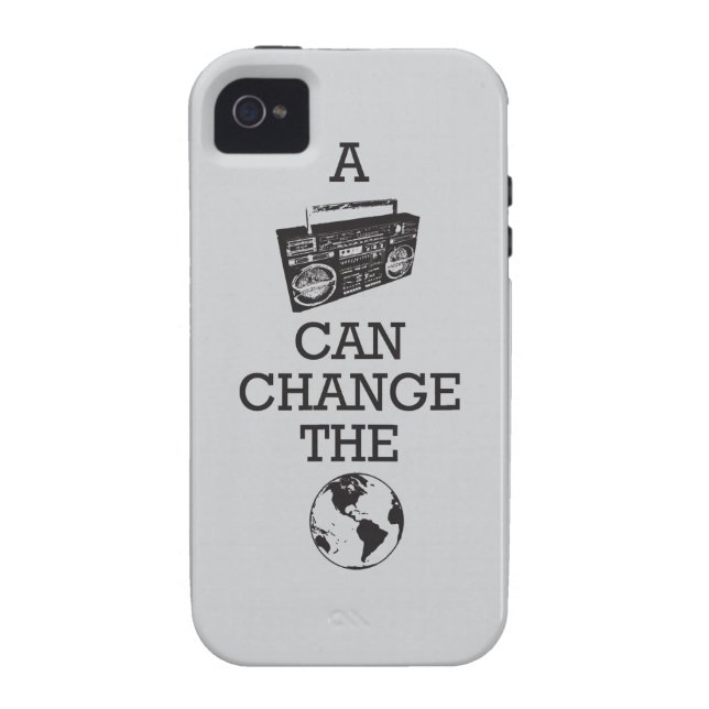 Boombox Can Change the World Case-Mate iPhone Case (Back)