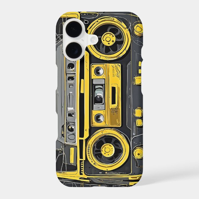 Boombox du lecteur de casquette rétro (Verso)