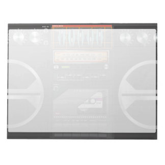Boombox Ghetto Blaster Notepad
