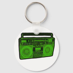 boombox ghetto blaster radio keychain