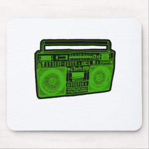 boombox ghetto blaster radio mouse pad