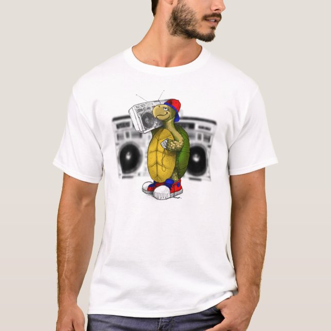 Boombox Turtle T-Shirt (Front)