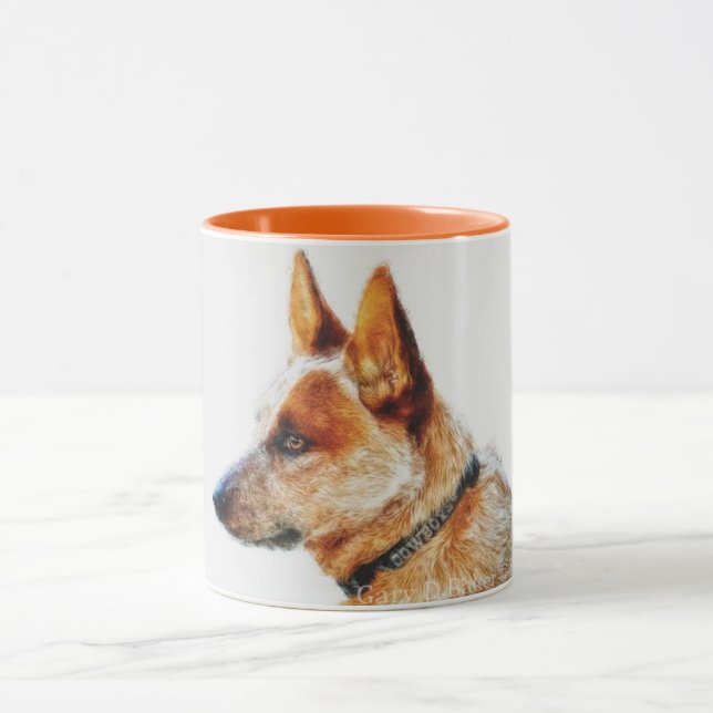 "Boomer" Red Heeler Two Tone Mug (Center)