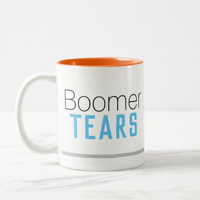 Boomer Tears 2 toned mug (à main R) (Gauche)
