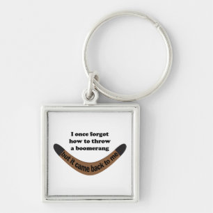 Boomerang Joke Keychain
