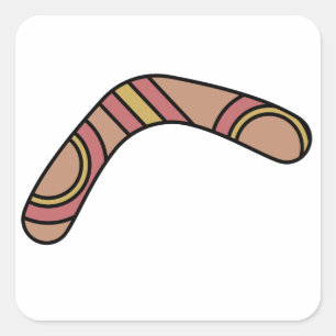 Boomerang Square Sticker