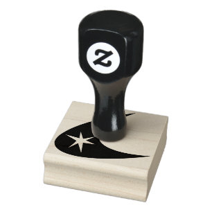 Boomerang & Star Rubber Stamp