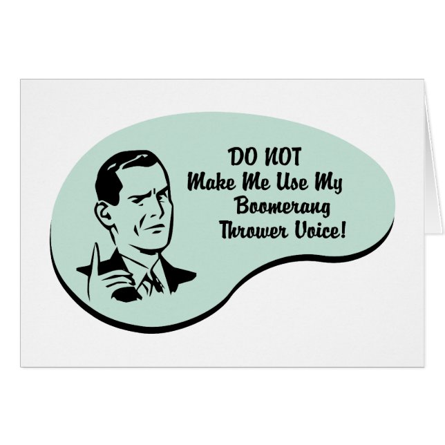 Boomerang Thrower Voice (Front Horizontal)