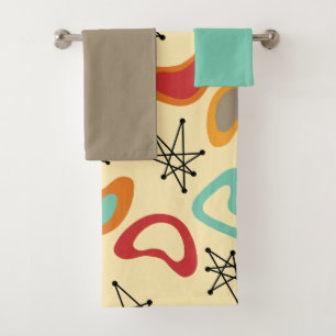 Boomerangs and Stars  Bath Towel Set