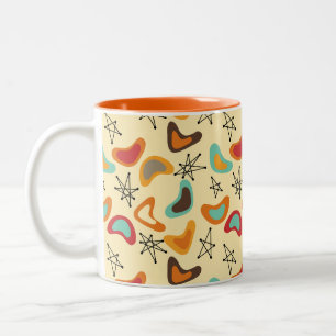 Boomerangs and Stars  Two-Tone Coffee Mug