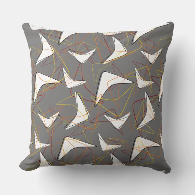 Boomerangs Throw Pillow (Front)