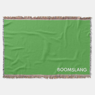 Boomslang green colour name throw blanket