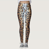 Blue leopard print leggings hotsell