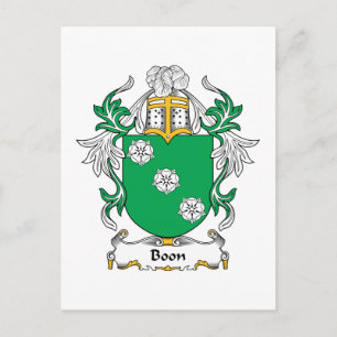 Boon Family Crest Postcard