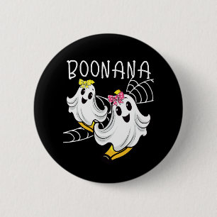 Boonana Cute Ghost Banana Halloween 2 Inch Round Button
