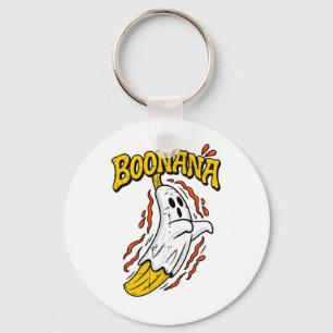 Boonana Cute Ghost Banana Halloween Keychain