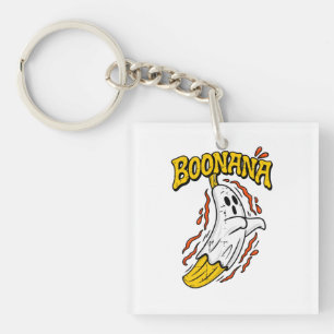 Boonana Cute Ghost Banana Halloween Keychain