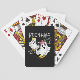 Boonana Cute Ghost Banana Halloween Playing Cards