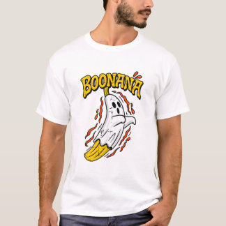 Boonana Cute Ghost Banana Halloween T-Shirt