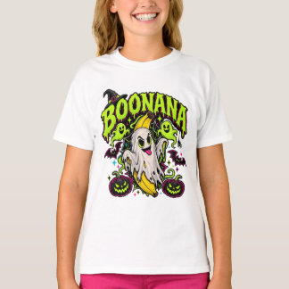 BOONANA Funny Haunted Banana Halloween Ghost  T-Shirt