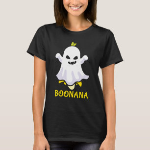 Boonana Funny Scary Creepy Ghost Banana Halloween T-Shirt