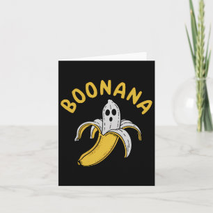 Boonana Funny Skeleton Inside Banana Quirky  Card