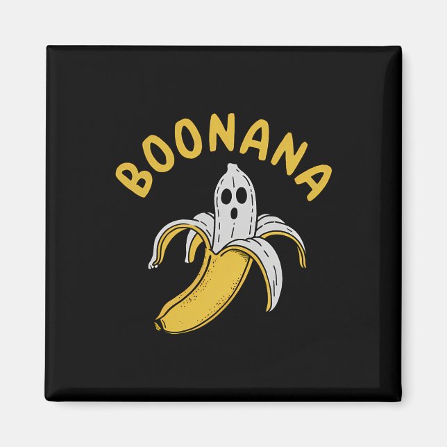 Boonana Funny Skeleton Inside Banana Quirky  Magnet (Front)