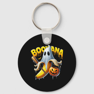 Boonana Ghost Nana Funny Halloween Costume Art 1 Keychain