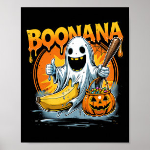 Boonana Ghost Nana Sell Funny Trick Or Treat Desig Poster